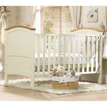 Cotbed - Cream and Natural Finish