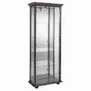 Henley Double Glass Display Cabinet, Wenge