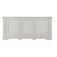 Henley Radiator Cabinet - White Lacquered Extra Large Size 2230x900mm