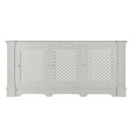 Radiator Cabinet - White Lacquered Extra Large Size 2230x900mm