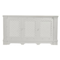 Henley Radiator Cabinet - White Lacquered Large Size 1710x900mm