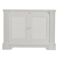 Henley Radiator Cabinet - White Lacquered Medium Size 1198x900mm