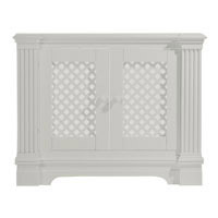 Henley Radiator Cabinet - White Lacquered Small Size 1017x800mm