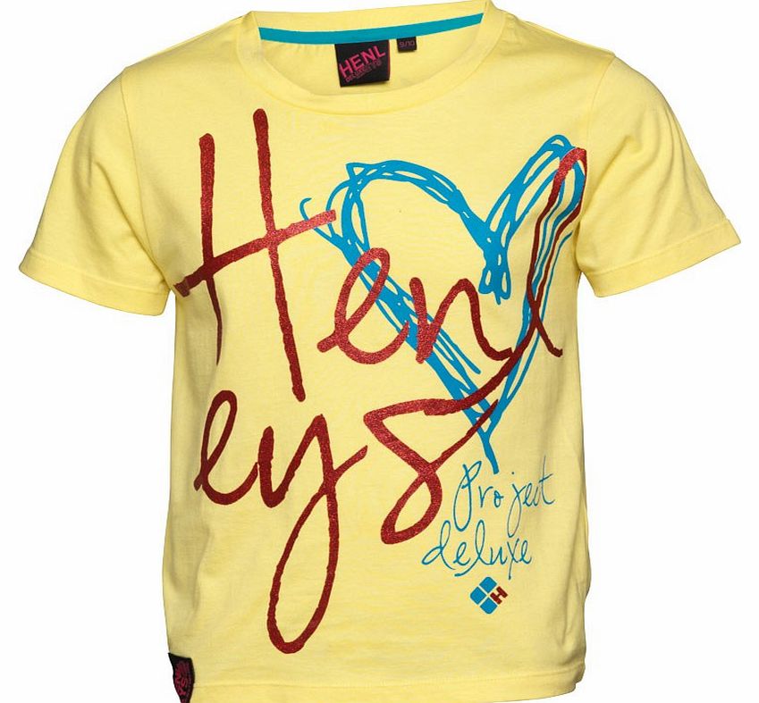 Henleys Girls Lettie T-Shirt Aurora Yellow