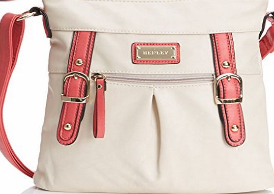 Henleys HENLEY Womens Amy Cross-Body Bag Cream/Pink