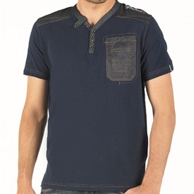 Henleys Mens Effscott T-Shirt Dress Blue