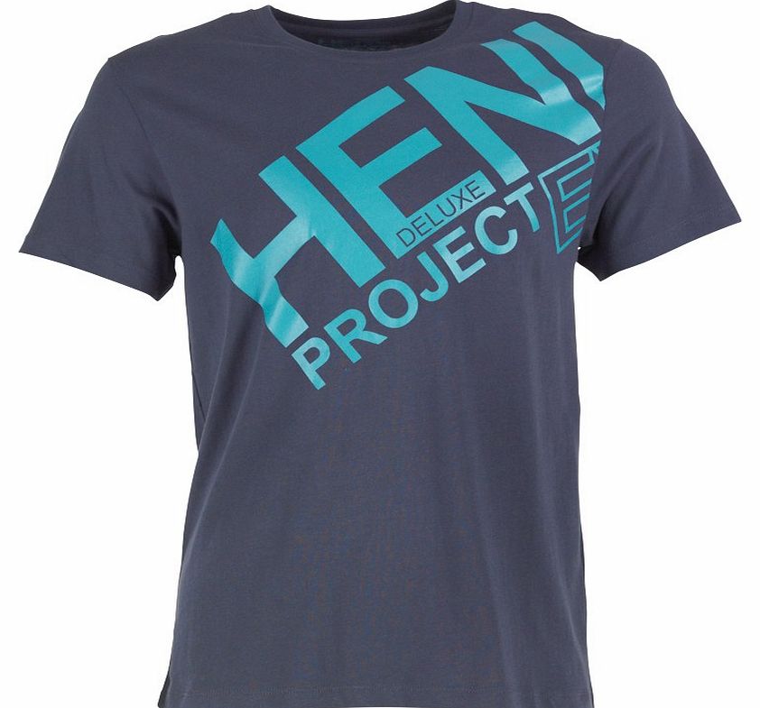 Henleys Mens Logo T-Shirt Navy