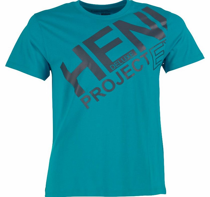Henleys Mens Logo T-Shirt Turquoise