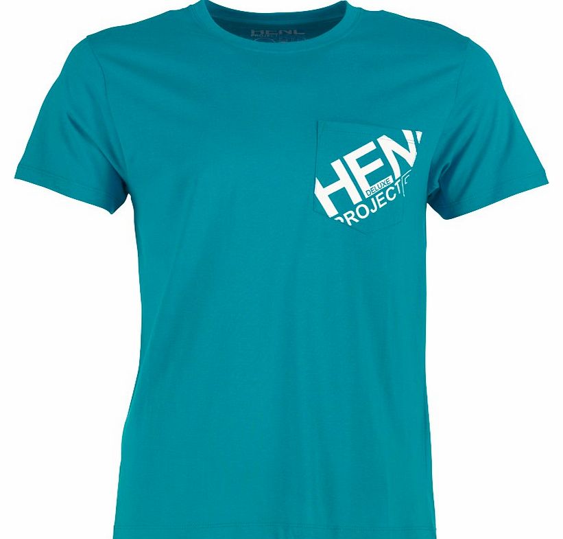 Henleys Mens Pocket T-Shirt Turquoise