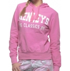 Henleys Womens Cherry Drop Hoody Fondant Pink/White