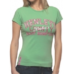 Henleys Womens Dalmatian T-Shirt Green/Fuchsia