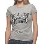 Henleys Womens Deville T-Shirt Grey Marl/White