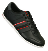 Henri Lloyd Bergamo Black and Red Trainers