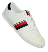 Henri Lloyd Bergamo White and Red Trainers