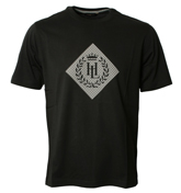 Henri Lloyd Black T-Shirt with Printed Design