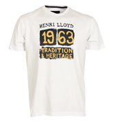 Henri Lloyd Brisa White T-Shirt with Printed