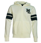 Henri Lloyd Brora Cream Full Zip Hooded Sweatshirt