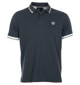 Byron Navy and White Polo Shirt