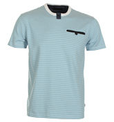 Calista Blue and White Stripe T-Shirt