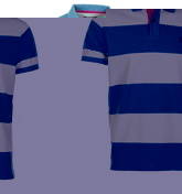 Callaloo Sky and White Polo Shirt