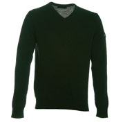 Henri Lloyd Carter Dark Green V-Neck Sweater