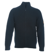 Henri Lloyd Coleford Navy Full Zip Sweater