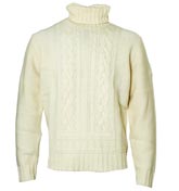 Henri Lloyd Cream Roll Neck Sweater