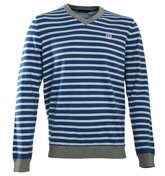Henri Lloyd Cullen Sky and Royal Blue Stripe