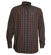 Goring Brown and Blue Check Shirt