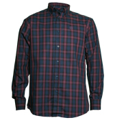 Goring Purple and Navy Check Shirt