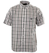 Henri Lloyd Grey Check Short Sleeve Shirt