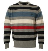 Henri Lloyd Grey Stripe Sweater