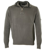 Henri Lloyd Gun Metal Grey 1/4 Zip Sweater