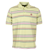 Locura Pastel Lime Striped Polo Shirt
