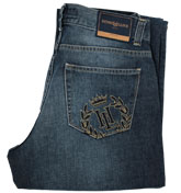 Mid Denim Straight Leg Jeans -