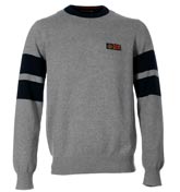 Henri Lloyd Mondo Grey Crew Neck Sweater