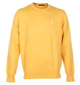 Henri Lloyd Moray Custard Yellow Crew Neck Sweater