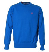Moray Royal Blue Crew Neck Sweater