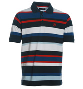 Henri Lloyd Pennan Navy Stripe Polo Shirt