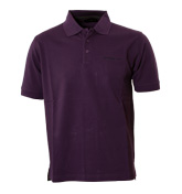 Purple Pique Polo Shirt