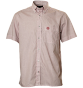 Henri Lloyd Red and White Check Short Sleeve Shirt