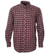 Red Check Long Sleeve Shirt (Carmel)