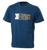 Henri Lloyd Royal Blue T-Shirt with Printed Design