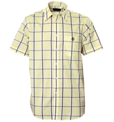 Yellow and White Check Short Sleeve