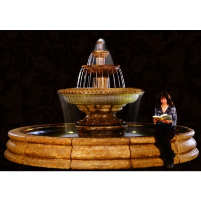 Henri Studio Grande Palazzo Fluted Fountain