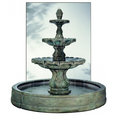 Henri Studios Classical Finial Fountain (With Valencia Pool)