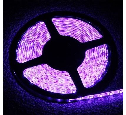 Henweit 5M 3528 SMD Purple Light Led Strip 300 High Power Leds 12V Flexible DIY Party