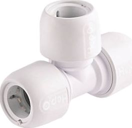 Hep2O, 1228[^]1490F Push-Fit Equal Tee 22mm 1490F