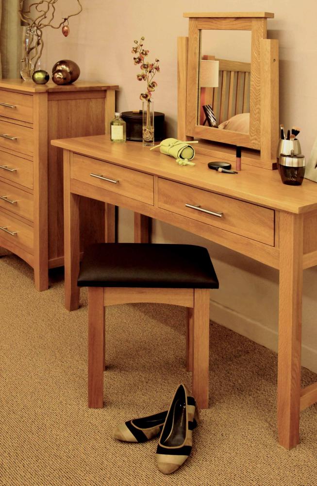 hereford Oak Console Dressing Table