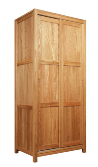 hereford Oak Full Hanging Wardrobe - 900mm